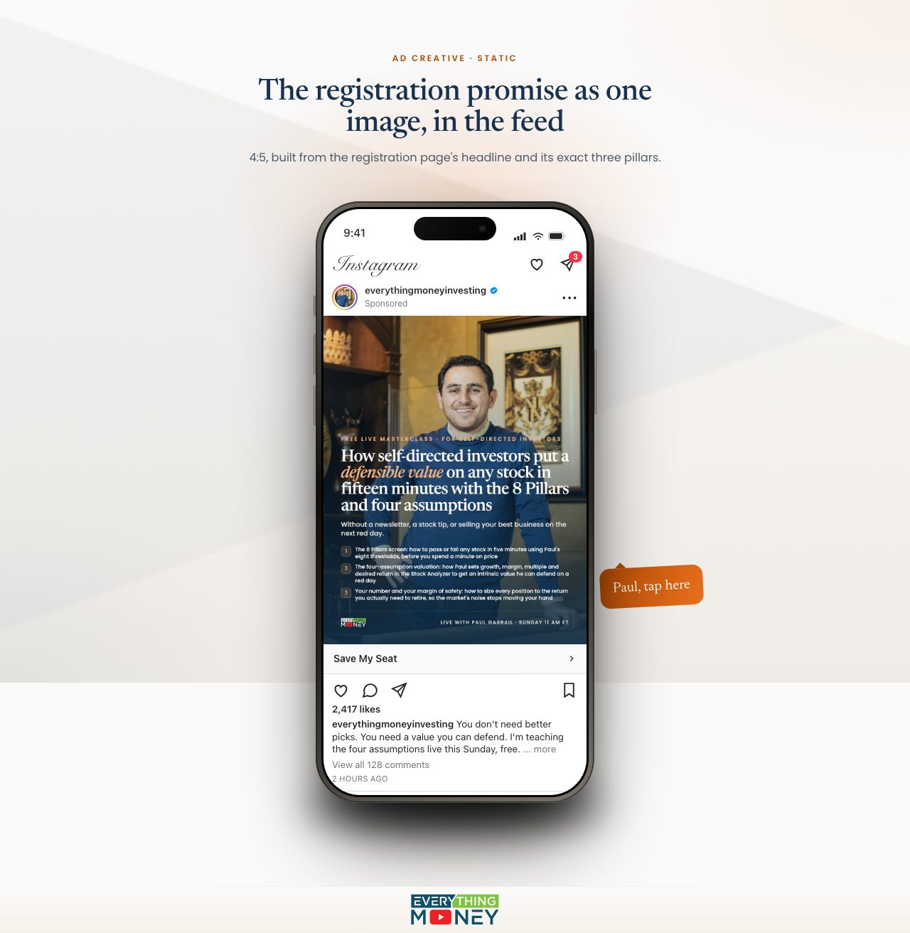 Static ad preview