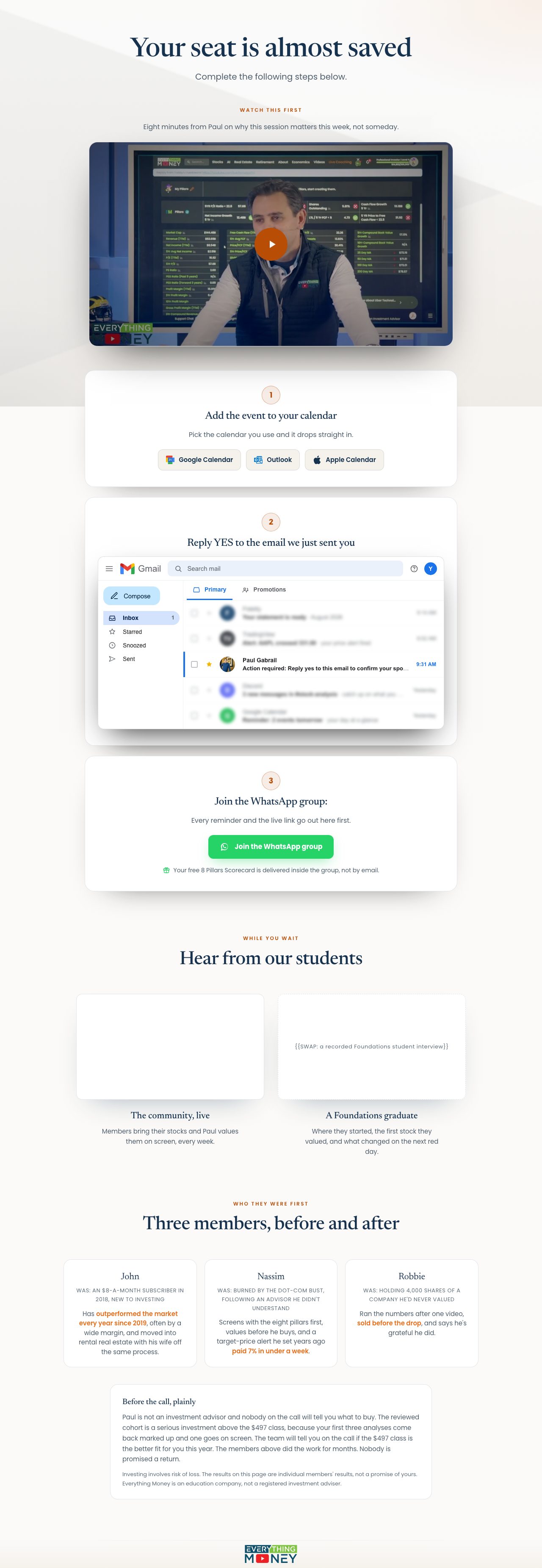 Thank-you page preview